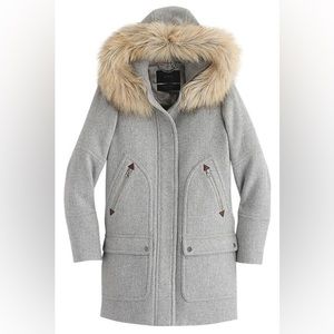 Grey J.Crew Chateau Parka